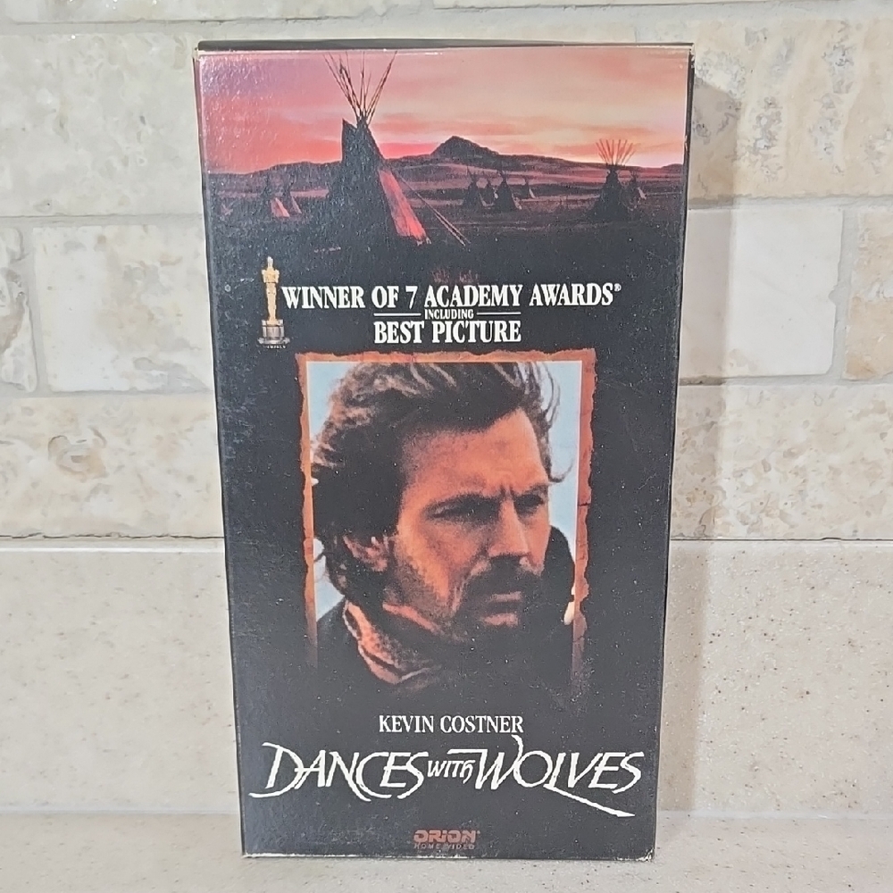 1990 Dances With Wolves Kevin Costner VHS Tape